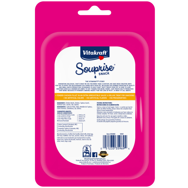 Back-Image showing Souprise® Snack Chicken, 4 Pack